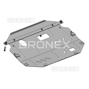 Захист двигуна Захист двигуна, КПП, роздатки Chevrolet Captiva 2006-2010 Bronex Standard - фото 2