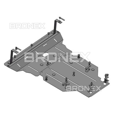 Захист двигуна Захист двигуна, КПП Audi A4 B9 2015- Audi A5 B9 2016- Bronex Standard - фото 1