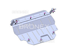 Защита двигателя, КПП Skoda Fabia 1.4d Bronex Standard - фото товара в интернет магазине Bronex