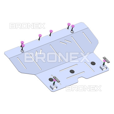 Захист двигуна Захист двигуна, КПП Fiat 500 USA Bronex Standard - фото 1