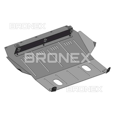 Защита двигателя Защита двигателя, КПП, радиатора ВАЗ 2170 Bronex Premium  - фото 2