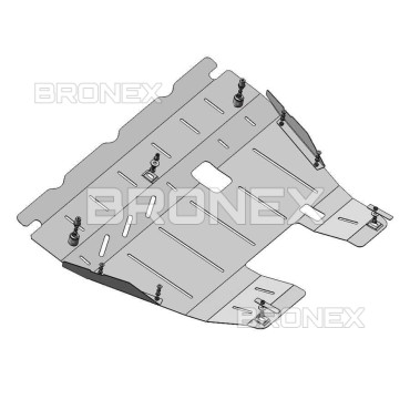Захист двигуна Захист двигуна, КПП Ford Explorer 3.5, 3.7 USA 2015-2019 Bronex Standard - фото 1