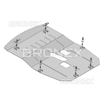 Захист двигуна Захист двигуна, КПП Chevrolet Sonic 3, 1,4 T 1.8 2016- Bronex Premium - фото 1