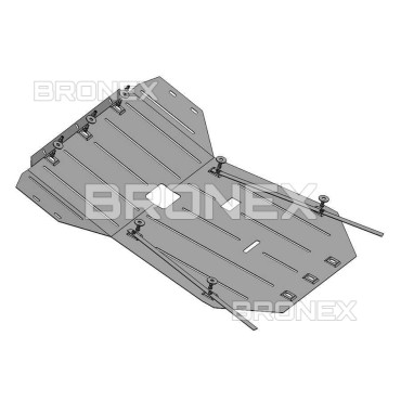 Защита двигателя Защита двигателя BMW X5 E53 2003-2006 Bronex Premium  - фото 1