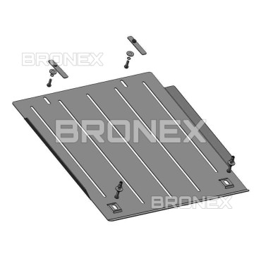 Захист двигуна Захист КПП Mitsubishi L200 2001-2006 Bronex Premium - фото 1