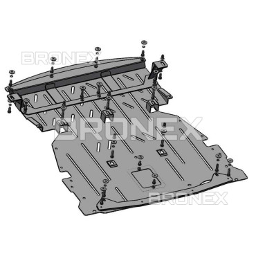 Захист двигуна Захист двигуна BMW F30 Bronex Standard - фото 1