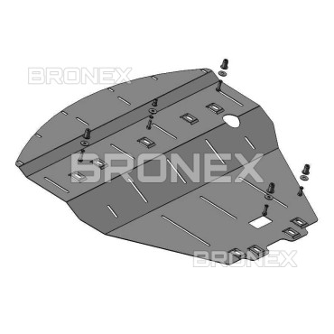 Защита двигателя Защита двигателя Infiniti M37X 2010-2012 Bronex Premium фото, Артикул: 104.2801.00