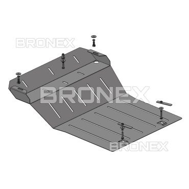 Захист двигуна Захист двигуна Mitsubishi L200 2001-2006 Bronex Premium - фото 1