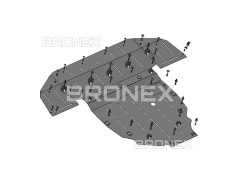 Захист двигуна, АКПП Lexus NX350h 2.5 2021- Bronex Standard - фото товара в интернет магазине Bronex