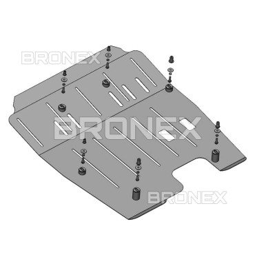 Захист двигуна Захист двигуна, КПП Acura TSX 1 2004-2008 V- 2.4 3.5 Bronex Premium - фото 1