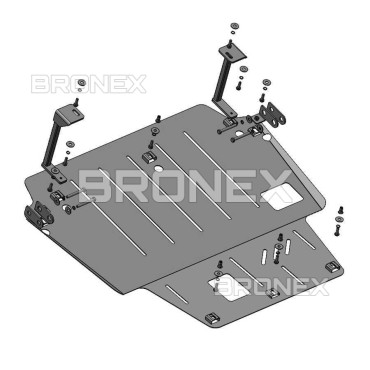 Захист двигуна Захист двигуна, КПП Ford C-MAX Plug-in-hybrid Bronex Standard - фото 1