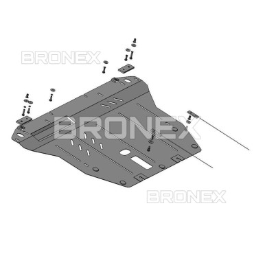 Захист двигуна Захист двигуна, КПП Ford Focus 4 Bronex Standard - фото 1