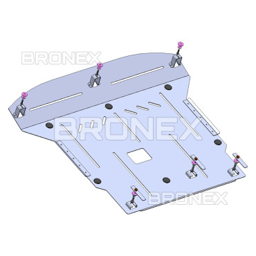 Захист двигуна Захист двигуна, КПП Hyundai Accent 5 Bronex Standard - фото 1