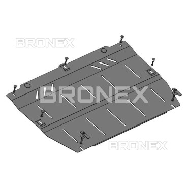 Захист двигуна Ззахист двигун, КПП Jac J7 2019-Bronex  Premium фото, Артикул: 102.1186.00
