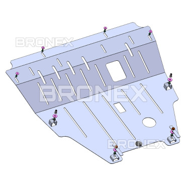 Захист двигуна Захист двигуна, КПП Renault Espace 4 Bronex Premium - фото 1
