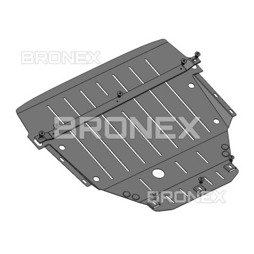 Як виглядає - захист двигуна та коробки передач для Seat Arona, Ibiza Bronex Standard Захист двигуна - захист двигуна та коробки передач для Seat Arona, Ibiza Bronex Standard фото, Артикул: 104.5701.00S