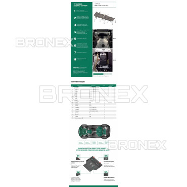 Захист двигуна Захист двигуна, КПП, радіатора BMW X5 (F15) Bronex Standard - фото 1