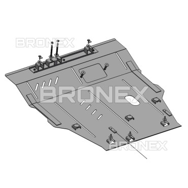 Захист двигуна Захист двигуна, КПП, радіатора Fiat Freemont Bronex Premium - фото 2