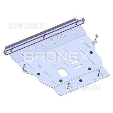 Захист двигуна Захист двигуна, КПП, радіатора Ford Escape Bronex Standard - фото 1