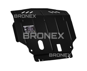 Захист двигуна, КПП, радіатора Ford Fiesta EcoBoost Bronex Standard - фото товара в интернет магазине Bronex