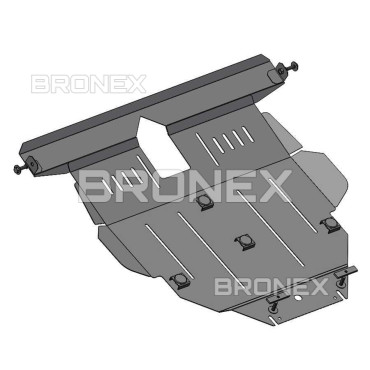 Захист двигуна Захист двигуна, КПП, радіатора Geely FC Bronex Standard - фото 1