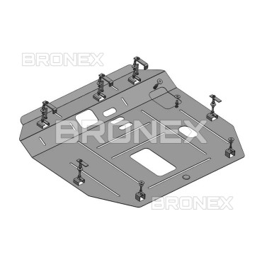 Захист двигуна Захист двигуна, КПП, радіатора Great Wall Haval H6 3 Bronex Standard фото, Артикул: 101.1080.00