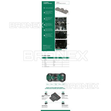 Захист двигуна Захист двигуна, КПП, радіатора Great Wall Wingle5 Bronex Premium - фото 1