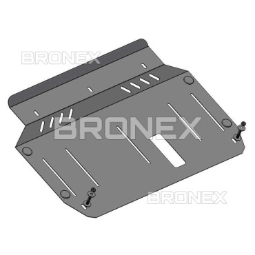 Захист двигуна Захист двигуна, КПП, радіатора Hyundai Accent 3 Bronex Premium - фото 1