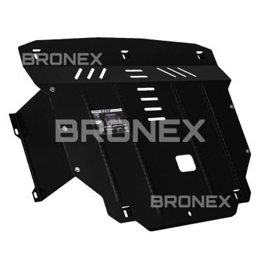 Як виглядає Захист двигуна, КПП, радіатора Kia Rio IV Bronex Standard Захист двигуна Захист двигуна, КПП, радіатора Kia Rio IV Bronex Standard фото, Артикул: 101.0575.00