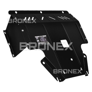 Як виглядає Захист двигуна, КПП, радіатора Kia Soul 2008-2013 Bronex Standard Захист двигуна Захист двигуна, КПП, радіатора Kia Soul 2008-2013 Bronex Standard фото, Артикул: 101.0263.00