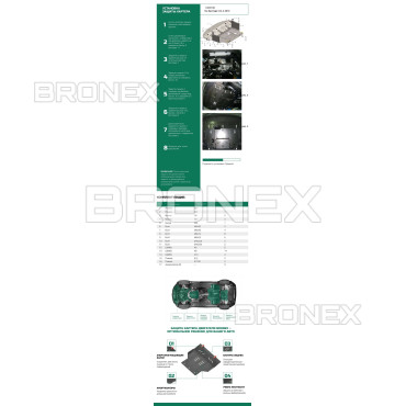 Захист двигуна Захист двигуна, КПП, радіатора Kia Sportage 3 Bronex Premium - фото 1