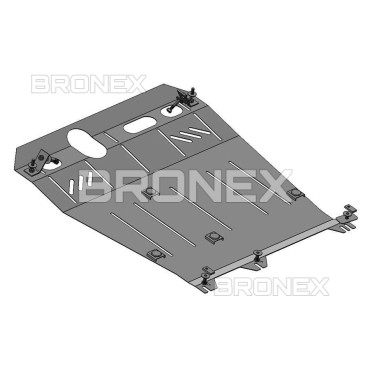 Захист двигуна Захист двигуна, КПП, радіатора Mitsubishi ASX Bronex Standard - фото 1