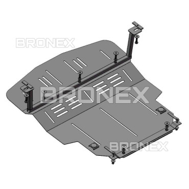 Захист двигуна Захист двигуна, КПП, радіатора Mitsubishi Colt Bronex Standard - фото 1