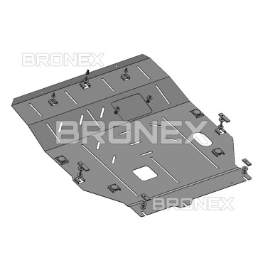 Захист двигуна Захист двигуна, КПП, радіатора Mitsubishi Outlander 3 Bronex Premium - фото 1