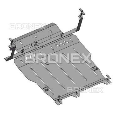 Захист двигуна Захист двигуна, КПП, радіатора Mitsubishi Outlander XL 2005-2012 V Bronex Premium - фото 2