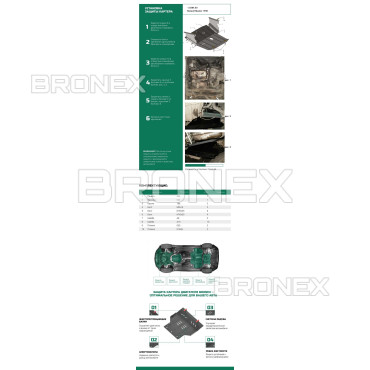 Захист двигуна Захист двигуна, КПП, радіатора Nissan Interstar Bronex Standard - фото 2