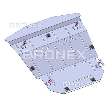 Захист двигуна Захист двигуна, КПП, радіатора Nissan Qashqai Bronex Standard - фото 1