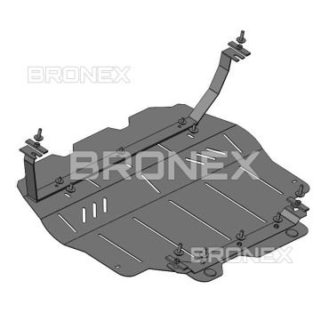 Захист двигуна Захист двигуна, КПП, радіатора Skoda Octavia A5 WeBasto Bronex Premium - фото 1