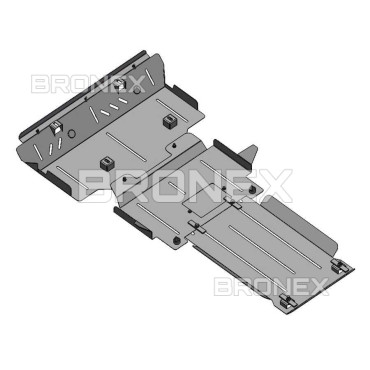 Захист двигуна Захист двигуна, КПП, радіатора Toyota Land Cruiser Prado J150 Bronex Standard - фото 3