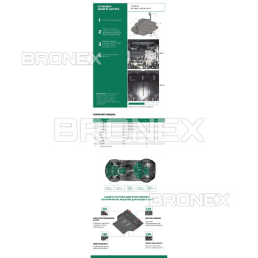 Захист двигуна Захист двигуна, КПП, радіатора Volkswagen Jetta Bronex Standard - фото 1