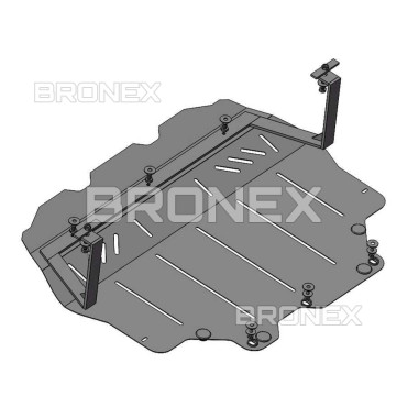 Захист двигуна Захист двигуна, КПП, радіатора Volkswagen Jetta Bronex Standard - фото 2