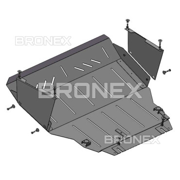 Захист двигуна Захист двигуна, КПП, радіатора Volkswagen T-4 (Caravelle) Bronex Standard - фото 1