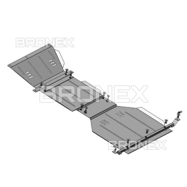 Захист двигуна Захист двигуна, КПП, радіатора, редуктора Jeep Grand Cherokee Bronex Standard - фото 1