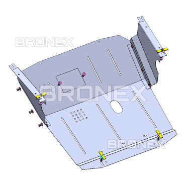 Захист двигуна Захист двигуна, КПП, радіатора Nissan Interstar Bronex Premium - фото 1