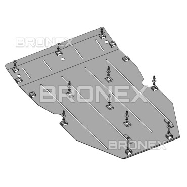 Захист двигуна Захист двигуна, КПП Audi Q5 FY Bronex Premium - фото 1