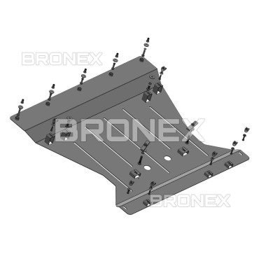 Захист двигуна Захист двигуна, КПП Ford Mustang Mach-E Bronex Premium - фото 1