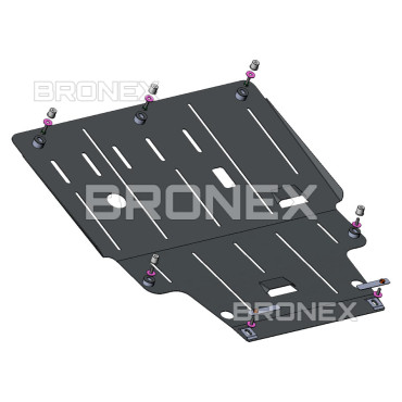 Защита двигателя Защита двигателя и КПП Infiniti QX30 Bronex Premium  - фото 1