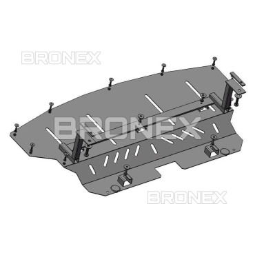Захист двигуна Захист радіатора BMW X1 (E84) Bronex Standard - фото 1