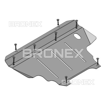 Захист двигуна Захист радіатора Nissan Navara 2005-2010 Bronex Premium - фото 1