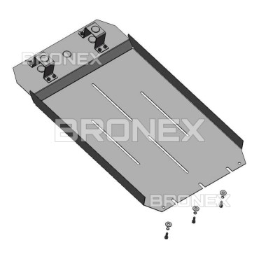 Захист двигуна Захист роздатки Mitsubishi L200 2006-2014 V Bronex Standard - фото 1